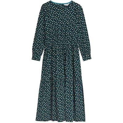 White Stuff Olive Jersey Dre Black Printed Size: 12 | Midi Dresses Outlet | Dames | Groen