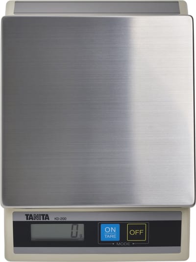 Precisie keukenweegschaal XL - digitale keuken weegschaal - grammen weegschalen - keukenweegschalen digitaal voor eten- TANITA® - KD-200-510