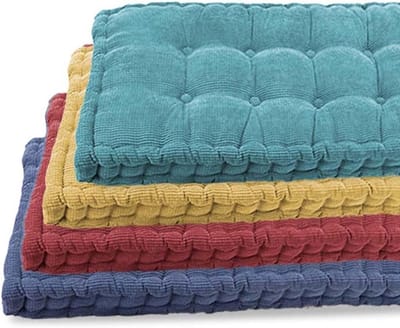 Binnenkussen Bank - Vloermatras Zitkussen - Comfortabel Zitten - 8-10 Cm Dik - 100 / 120 Cm - Blauw