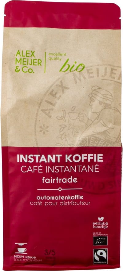 Alex Meijer - Regular Koffie - Instant Koffie BIO Fairtrade - 500 Gram