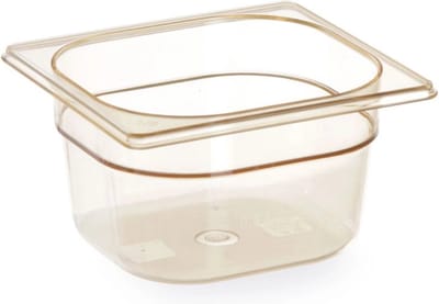 HENDI Gastronorm bak – hoge temperatuurbestendigheid – 1,6L – transparant – 176x162x100 mm
