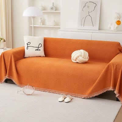 Serviette de Canapé Imperméable Housse Complète Housse de Coussin de Canapé Nouvelle Housse de Canapé Couleur Unie Housse de Protection pour Coussin Antidérapant 180*130cm