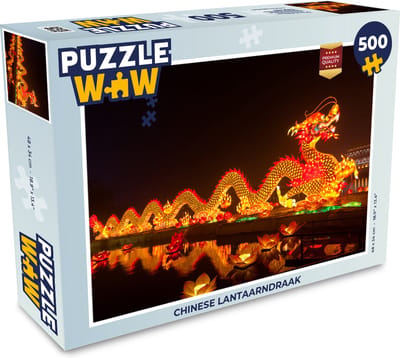 Puzzel Chinese lantaarndraak - Legpuzzel - Puzzel 500 stukjes