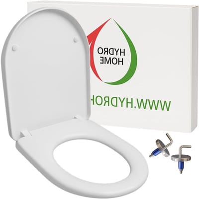 HYDRO HOME WC-brilhoes, compatibel met Urb.y Sanindusa, warmte-isolerende kunststof, verstelbare scharnieren van bovenaf, wit, Made in Italy (klassieke sluiting)