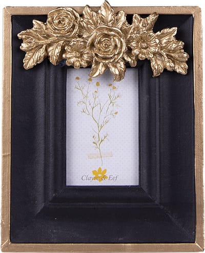 Clayre & Eef Fotolijst 5x7 cm Zwart MDF Rechthoek Fotokader
