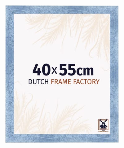 Fotolijst 40x55 cm - MDF - Helder Blauw Geveegd - Praag