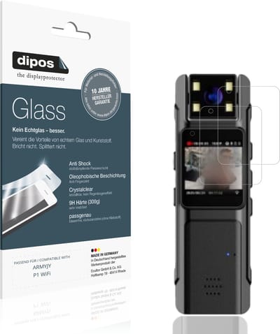 dipos – 2x Pantserfolie geschikt voor ARMYJY P1 WiFi | 9H Screenprotector