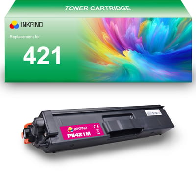 INKFIND TN421 Magenta tonercartridge compatibel met Brother TN421 TN-421 Magenta toner cartridge - 1-pack Magenta