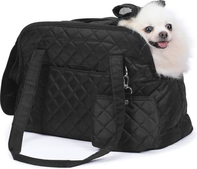 Ademende Draagtas voor Honden en Katten met Schouderriem en Veiligheidsriem – Perfect voor Kleine Huisdieren