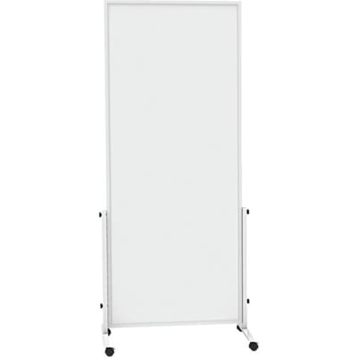 Verrijdbaar whiteboard easy2move MAULsolid - staalplaat met kunststof coating  - B 750 x H 1800 mm - wit gecoat