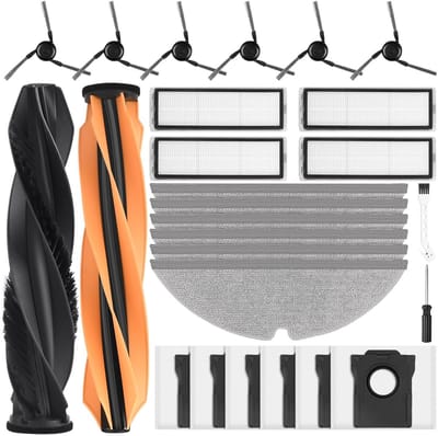 Dailygoods- Reserveonderdelen Set 26 Stuks - 2 Hoofdborstels - 6 Zijborstels - 4 Filters - 6 Stofzakken - 1 Reinigingsborstel - Stofzuigeraccessoires