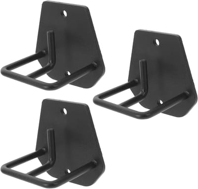 Muurankers Weerstandsbanden - Fitness Bevestiging - Thuis Krachttraining - Robuuste Metaalconstructie - 8x7.5x6 cm - Zwart
