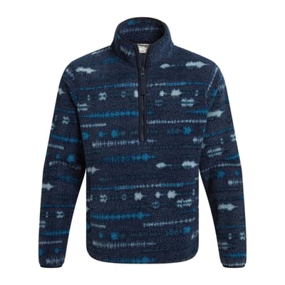 Craghoppers Heren National Trust Rawthey Landschap Fleece Top (Blauwe Marine)