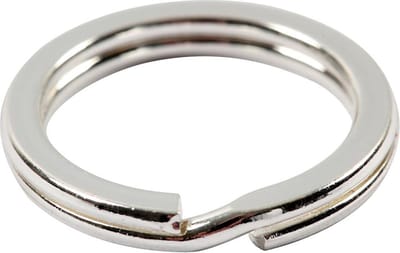 Splitring, d 15 mm, verzilverd, 15 stuk/ 1 doos