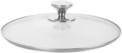 Braadpan Deksel - Universeel Glas - Koken - Hittebestendig Handvat - 28 cm - Transparant
