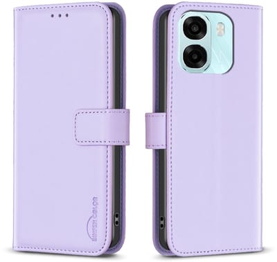 BINFEN Hoesje - Geschikt voor OPPO A6 5G / A6x 5G / A6x 4G Hoesje - BINFEN Color Book Case - Lavendel