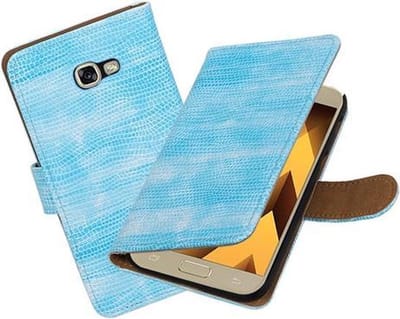 BestCases.nl Turquoise Mini Slang booktype wallet cover hoesje Samsung Galaxy A5 2017