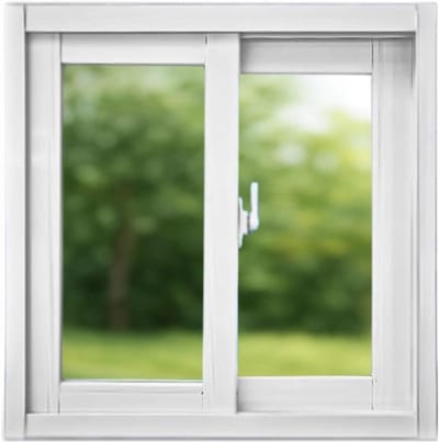 Horizontaal Schuifraam - Ventilatiepaneel Kelder - Luchtstroom Verbeteren - Gehard Glas Aluminium - 26x20 Inch - Wit