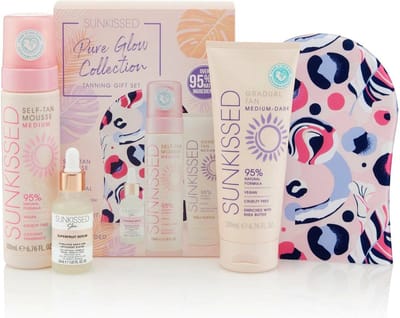 Sunkissed - Pure Glow Collection - Zelfbruiner Medium - Geschenkset - 4 Stuks
