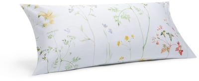Yumeko kussensloop katoensatijn wild flowers 40x80 - Biologisch & ecologisch - 1 stuk
