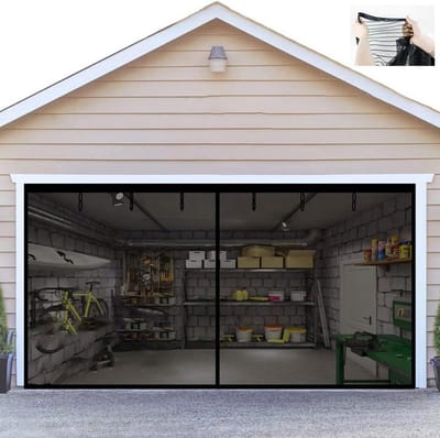 Magnetische garagedeur vliegengaas 500 x 220 cm - insectenbescherming - balkondeur vliegengaas met magneet - muggennet deur - balkondeur