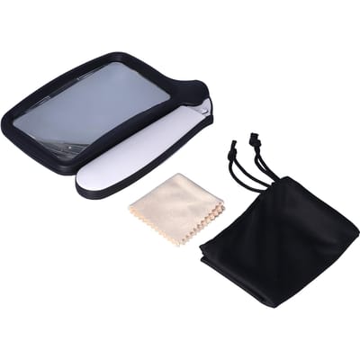 2x Handheld Opvouwbare Vergrootglas met LED-licht Acryl Vergrootglas voor Ouderen Lezen