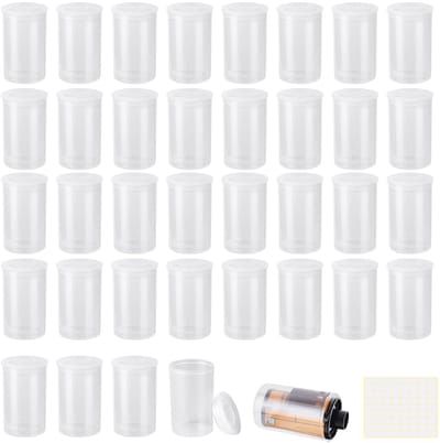 Cosensi - Film Bushings - Plastic Canisters - Compact en Lichtgewicht - 32mm - Waterdichte Opslag - Ideaal voor Kleine Onderdelen - 36 Stuks
