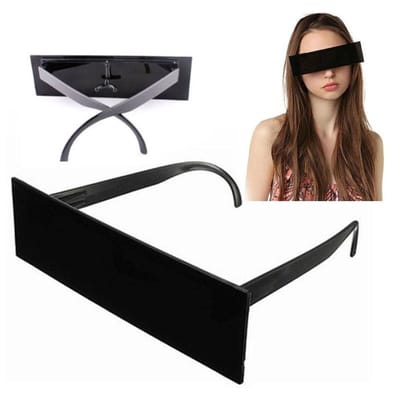 Censuurbril - Censuur bril - Zwart balkje - Anoniem - Feestbril - Festivalbril - Partybril - Zonnebril - Photobooth  props