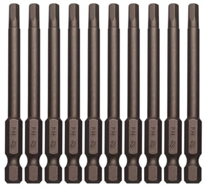 H4 Zeskantige Inbussleutel Boorset 10 Stuks - Magnetisch en Multifunctioneel