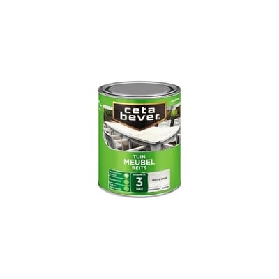 Cetabever Tuin Meubel Beits Transparant Zijdeglans - White Wash - 0,75 liter