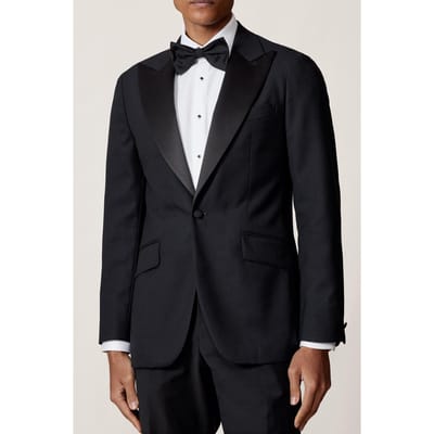 Reiss Jacquard Tux Navy Maat: 40 | Kostuumbroeken Outlet | Heren | Zwart