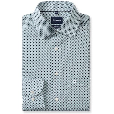 OLYMP Luxor Overhemd, Comfort Fit, New Kent, Groen