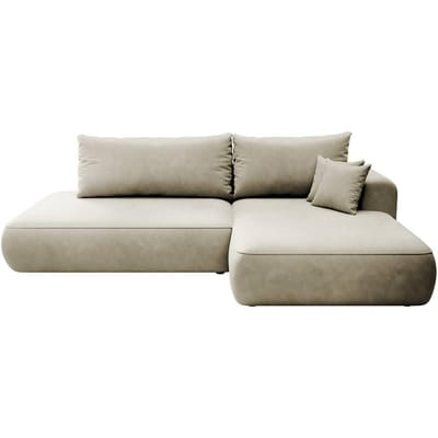 Hoekbank met slaapfunctie Fermizzi rechts chenille | Selsey Design