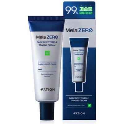 Dong-A Pharm FATION Crème Triple Tonifiante Melazero Anti-Taches (45ml) - Soin Éclaircissant & Éclat pour le Teint gray