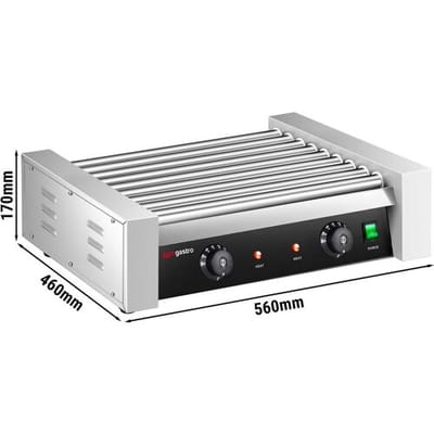 GGM Gastro Würstchengrill / Hot Dog Grill - mit 9 Rollen