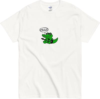 Dames en Heren T shirt - Rock Muziek Fan - Humoristisch Cartoon Ontwerp - Wit - S