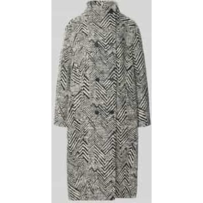 Regular fit lange jas met scheerwol, model 'CAVINIA'