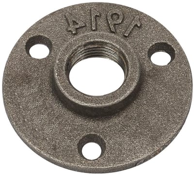 10 Stuks Vloerflens, Aluminium Flens Basis voor Pijpen, 1/2 Inch Draadflens met 3 Gaten voor Bevestiging en Decoratie