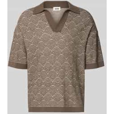 relaxed fit poloshirt met V-hals model 'LAURENZZO'