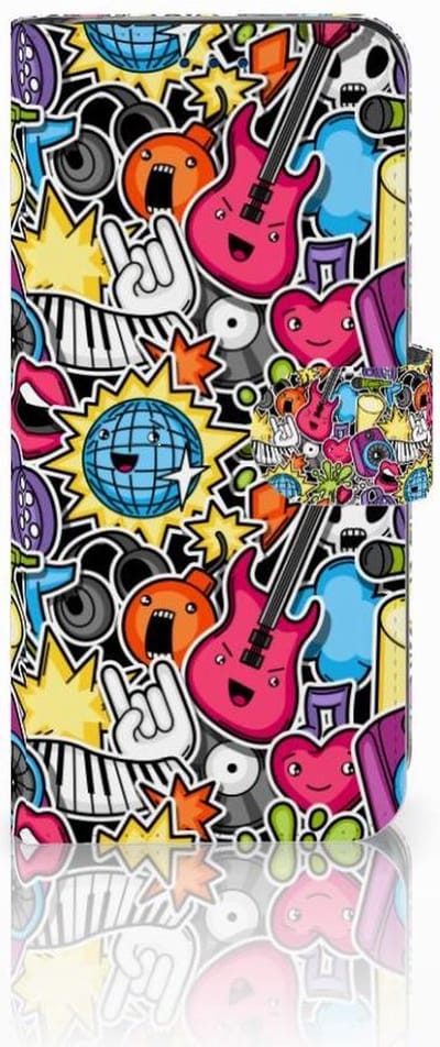 Samsung Galaxy S8 Wallet Case met Pasjes Punk Rock
