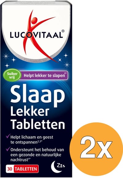 2x Lucovitaal Slaap Lekker (30 Tabletten)