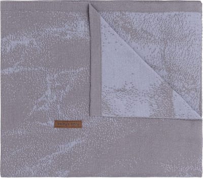 Baby's Only Gebreide wiegdeken - Baby deken Marble - Cool Grey/Lila