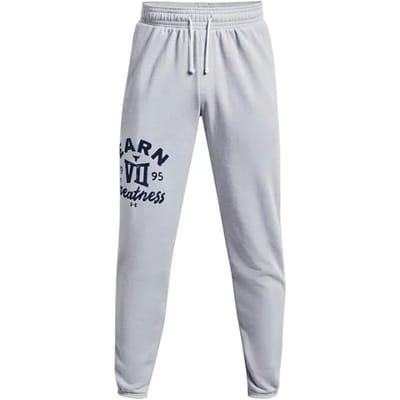 Under Armour Project Rock heren grijs zwaargewicht badstof broek