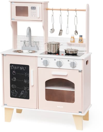 PolarB Little Chef Speelkeuken Roze – Met Oven, Fornuis, Magnetron & Licht en Geluid