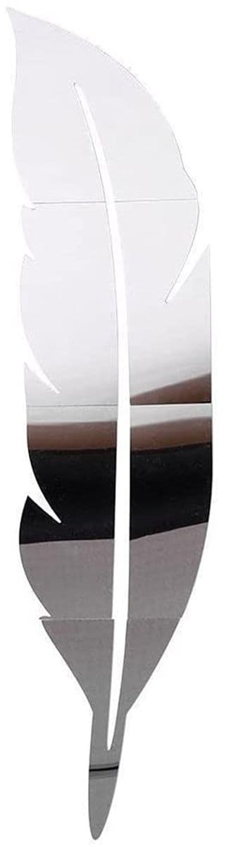 SVGCommerce - 3D Veer Wandspiegel - DIY Muurdecoratie - Vinyl Sticker - 15.2 x 72 cm - Creatieve Wandversiering - Unieke Decoratie - Modern Design