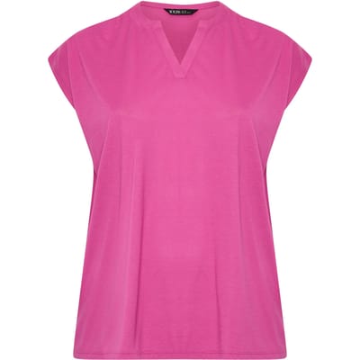 Yours Roze Tshirt Met Ronde Hals En Uitsparing Size 42