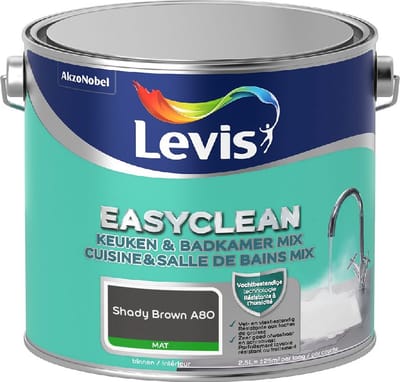 Levis - Easyclean Keuken & Badkamer Mix - Shady Brown A80 - Mengverf - 2,5 L