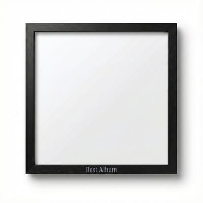 VIN UP® - Zwarte Houten LP-lijst "Best Album" - Hoogwaardig Hout - Unieke LP-lijst voor je Beste Album - Vinyllijst voor op de muur - LP-lijst - Dé Specialist in LP-Lijsten