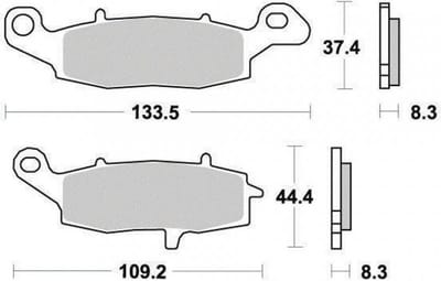 ferodo remblokjes voor kawasaki 750 zr zephyr 1996 tot 1999 nieuw