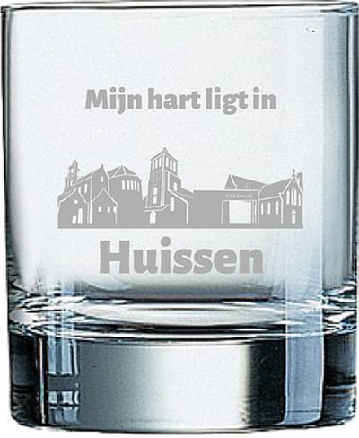 Gegraveerde Whiskeyglas 20cl Huissen